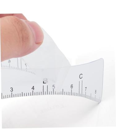 FRCOLOR 30 Pcs Eyebrow Design Ruler Clear Stickers Eyebrow Measuring Tool Eyebrow Beauty Ruler Disposable 1 count (Pack of 1) Whitex3pcs - Buy Online on GoSupps.com