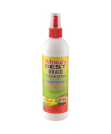 Africa's Best Braid Sheen Spray With Conditioner  12 Ounce  Green  1-102-12-1243-01 12 Fl Oz (Pack of 1)