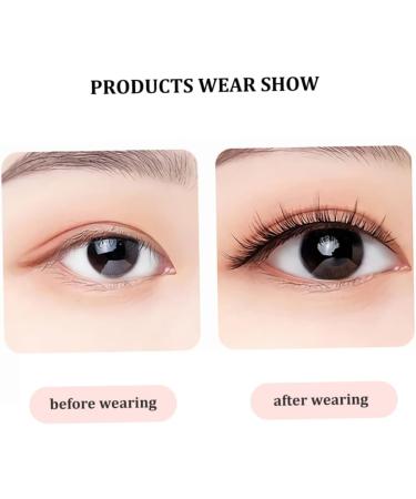 Reusable Self-Adhesive False Eyelashes 3D Makeup Lashes Eyelashes Easy To Put On Handmade False Eyelashes for Women and Girls Eye Makeup Tool 1Pair Style3 - Buy Online on GoSupps.com