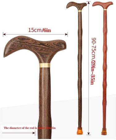 Redwood Old Man Walking Stick Slippery Old Hand Walking Turn Elm Cane Solid Wood Walking Stick Cane Beautiful Scenery - Buy Online on GoSupps.com