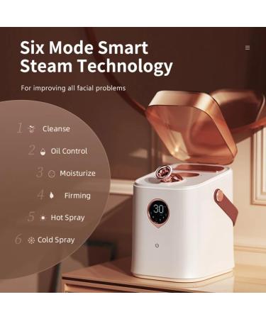 kzxbty Nano Ionic Face Steamer Deep Clean Moisturizing Steaming Face Skin Care Hot Cold Sprayer Steamer Spa Sprayer Easy to Use B Red - Buy Online on GoSupps.com