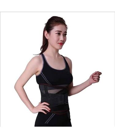 Tylxayoxa Lumbar & Back Support Belt - Pain Relief Elastic Band for Lower Back | Unisex XXL - Black - Buy Online on GoSupps.com