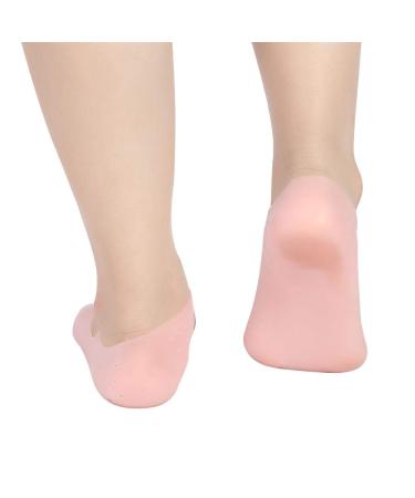 Moisturizing Silicone Socks for Men & Women | Non-Slip Foot Care | Anti-Split Moisturizer - 2 Pack (M-Pink) - Buy Online on GoSupps.com