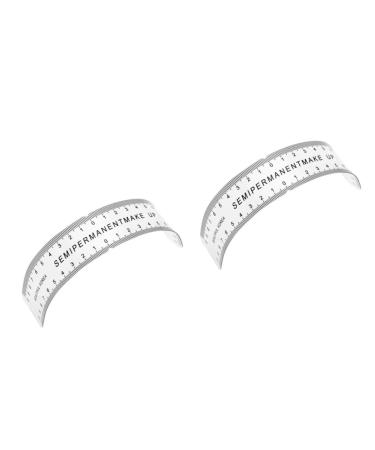 FOMIYES 2 Pcs Eyebrow Shaper Ruler Lamination Stencils Tool Adhesive Eyebrow Guide Eyebrow Grooming Stencil 1 count (Pack of 1) Blackx2pcs