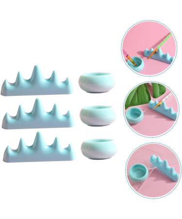 minkissy 4 Sets Nail Art Brush Cup Nail Soak off Bowl Chinese Bask Plastic Sponge Manicure - Buy Online on GoSupps.com