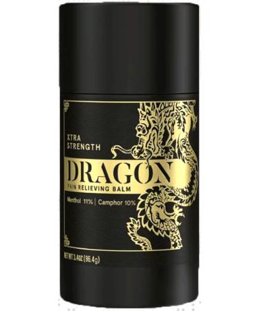 Dragon Pain Relief Balm 3.4oz Rollup Xtra Strength Muscle and Joint Discomfort Relief for Back Elbows Feet Hands Hips Legs and Neck