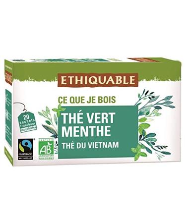 ETHIQUABLE - Th Vert La Menthe Bio 36G - Lot De 4