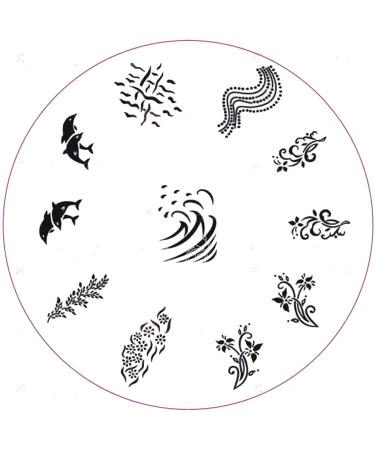 Stamping template # a-11 dolphins