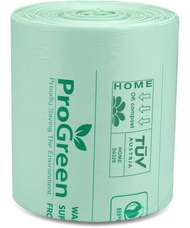 ProGreen 6 Gallon Compostable Bags 30 Count - Extra Thick 0.87 Mil - Small Kitchen Trash Bags - ASTM D6400 Certified - Buy Online on GoSupps.com