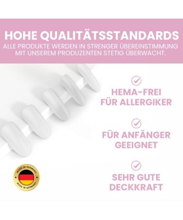 Jezz It! Premium UV Nail Polish - Natural White for Allergy Sufferers | Long-Lasting Gel UV & LED Compatible | Made in Germany - Buy Online on GoSupps.com