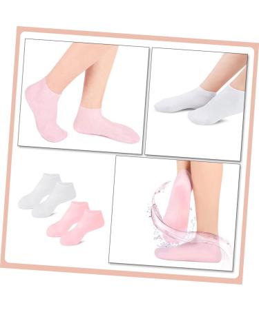 FOMIYES 4 Pairs Exfoliating Moisturizing Socks Cuticles Socks Heal Socks Cracked Heel Non Socks Lotion Hydrating Socks Foot Care Moisturizing Socks Miss Pedicure Cover Sebs - Buy Online on GoSupps.com