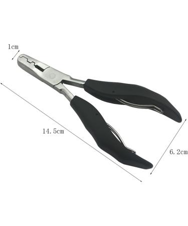 Heat Fusion Glue Keratin Bonding Micro Rings Removal Pliers for Hair Extensions hair plier hair extension plier (with 3mm and 5mm grooves) - Buy Online on GoSupps.com