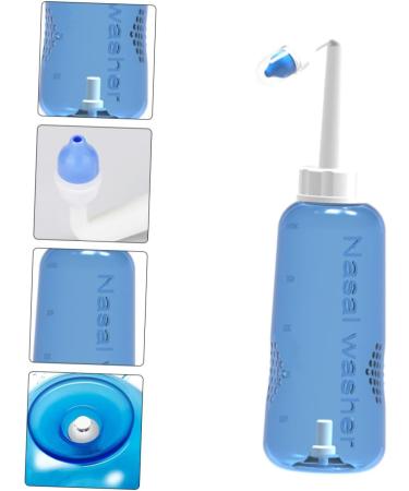 Healeved 500ml Nasal Rinse Bottle Set - Sinus Rinse Irrigator for Nasal Cleaning - Household Cleaner - Plastic Irrigation Bottle - 2pcs - Buy Online on GoSupps.com