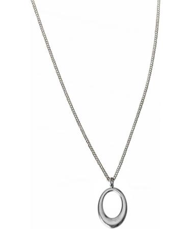OralGos Fashion Oval Pendant Necklace - Cute Cool Simple Choker Statement Jewelry in Stainless Steel - Shop Internationally - Buy Online on GoSupps.com