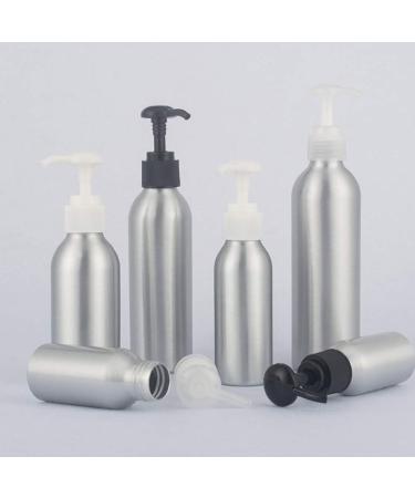 Junhouse Refillable Aluminum Bottle 250ml - Shampoo Lotion Disinfectant Pump Dispenser for Home & Salon - Eco-Friendly & Stylish - Buy Online on GoSupps.com