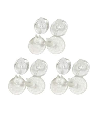 Heallily 6 pair tanga sandal toe pillow silicone gel flip flop toe protection toe protection pillow slipproof toe separator for men women