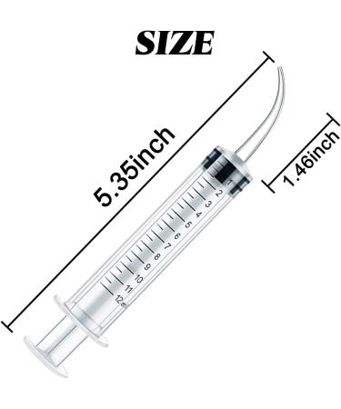 Buy TIHOOD 15PCS 12ml Plastic Syringes - Curved Tip Disposable Irrigation Syringe for Oral Care & Animal Feeding | Best Quality & Fast International Shipping - Buy Online on GoSupps.com