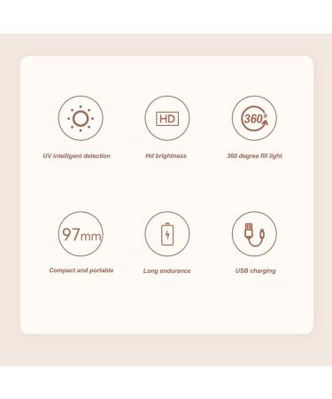 UV Camera Mirror 2X Magnification 3.5 Inch Compact Mirror with LED Light Professional Sunscreen Testing Mirror Handheld Makeup Mirror for Travel Outdoor - Buy Online on GoSupps.com