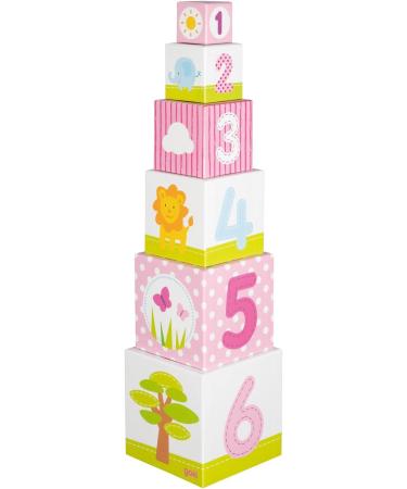 Goki 58481 Multicolored Stacking Cubes - Africa Toy for Creative Play | International Shipping Available - Buy Online on GoSupps.com