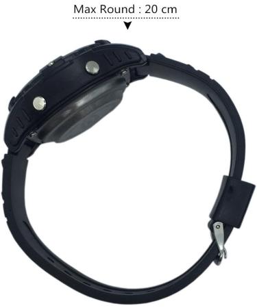 Visionu Nergo Talking Watch for Blind & Visually Impaired - Ideal Gift for Children & Seniors - Black Electronic Sports Watch - Buy Online on GoSupps.com
