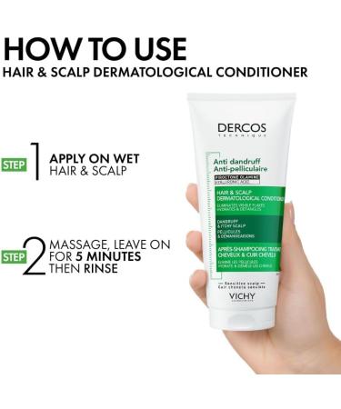 Vichy Dercos Duo Pack - Shampooing Antipelliculaire pour Cheveux Normaux Gras 390ml + Apr s-Shampooing Cuir Chevelu 200ml - Soin Purifiant - Test Dermatologiquement - Buy Online on GoSupps.com