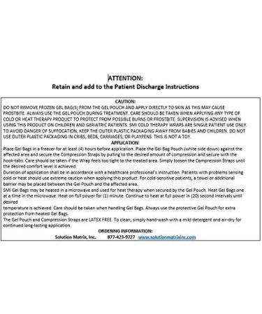 Solution Matrix Knee Wrap Kit - Reusable Cold Gel Pack for Knee Pain Relief | Universal Size for Superior Compression | 3 Hour+ Relief - Buy Online on GoSupps.com