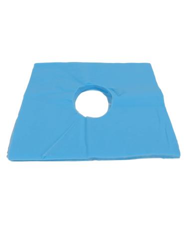 Ververt Touch disposable pillow cover disposable facial cover hole design good water absorption breathable blue for beauty salons 100 pieces