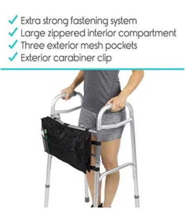 Wheelchair Bag - Wheelchair Bag Side Bag Storage Basket Storage Organizer Basket Provides Hands-Free Storage Handbag for The Elderly - Buy Online on GoSupps.com