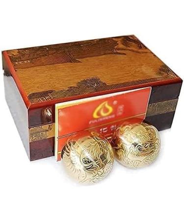 Buy Baoding Balls - Chinese Meditation & Massage Ball Set for Stress Relief | Dragon & Phoenix Collection with Gift - Buy Online on GoSupps.com