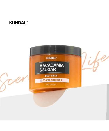 KUNDAL MACADAMIA & SUGAR Body Scrub with Shea Butter, White Musk, 19.4 oz, Moisturizing and Exfoliating for sensitive skin, Stocking Stuffers - Buy Online on GoSupps.com