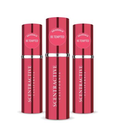 CA Perfume Impression of Donna K. Be Tempted For Women Replica Version Fragrance Dupes Concentrated Long Lasting Eau de Parfum Spray Refillable Atomizer Bottle 0.17 Fl Oz/5ml-X3 DONNA K. BE TEMPTED IMPRESSION 0.51 Fl Oz (Pack of 1)