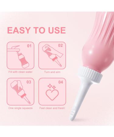OFFO Perineal Bottle 17oz - Postpartum Feminine Hygiene Care - Labor & Delivery Essentials - Perineal Cleansing After Birth - Pink - 500ml - Buy Online on GoSupps.com