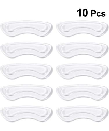 10 Pack Silicone Heel Pillow Pads - Clear Gel Self-Adhesive Shoe Grips & Insoles for Women's Foot Care - Buy Online on GoSupps.com