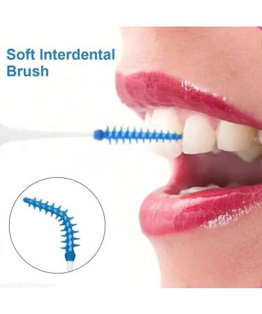EIHI 100 Silicone Toothbrush & Interdental Brush Set - Portable Multi-Purpose Floss Tool for Effective Oral Care - Buy Online on GoSupps.com