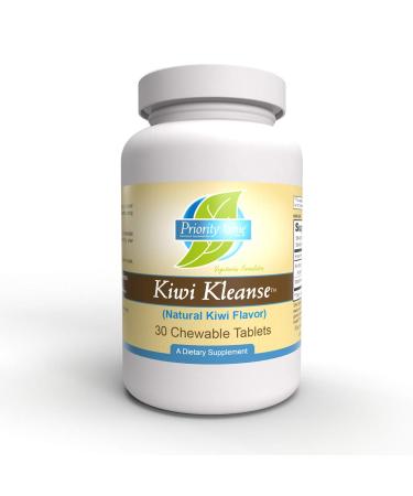Priority One Vitamins Kiwi Kleanse 30 Chewable Tablets - Easy to Administer Relief for Occasional Constipation.* Clinical Strength