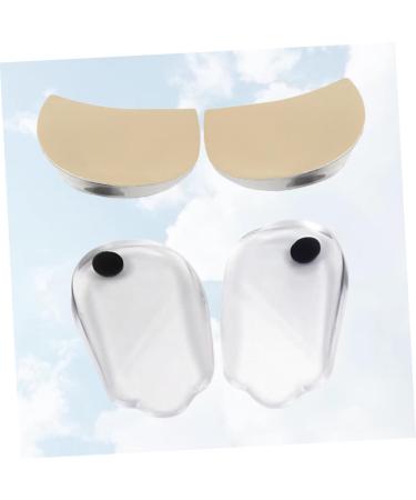 FRCOLOR Plantar Foot Orthotic Inserts - 2 Pairs Transparent Heel Cups for Pronation & Corrective Support | 9x4.5cm - Buy Online on GoSupps.com