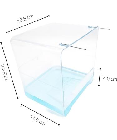 Large Clear Bird Bath for All Bird Cages and Small Birds - Canary Budgies Finch Cockatiel Lovebird Parakeet - Buy Online on GoSupps.com