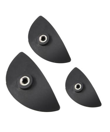Housoutil 6 Pcs Eyeshadow Eye Makeup Eye Shadow Stamp Crease Tool Sealing Ring Make up 5*2.5cm Black