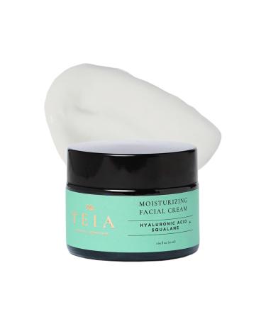 TEIA Cosmetics - NATURAL Squalane and Hyaluronic acid moisturizing cream for every skin type. Non-toxic vegan cruelty-free