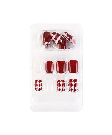 dijiusidy False Nail Perfect Matching Simple to Wear Fingernail Full Coverage Press Type Strong Viscosity Adjustable Paster Type 13 F741 Type 13 1 count (Pack of 1)