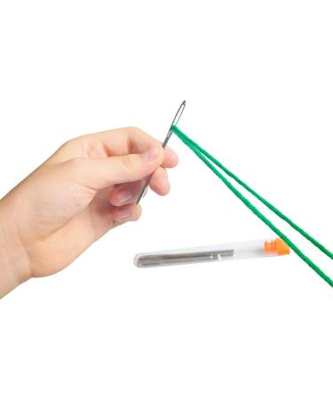 Hekisn Large-Eye Blunt Needles - 6 Piece Stainless Steel Knitting, Sewing, and Crafting Needles - Buy Online on GoSupps.com