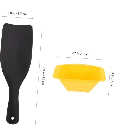 FOMIYES 1 Set Hair Coloring Tools Blending Hair Dyeing Tools Multitools Hair Dye Brush and Bowl Barber Paddle Board Foiling Board for Highlighting Tint Abs Mix Hair Color Board 30X9.7X0.3CM Yellow - Buy Online on GoSupps.com