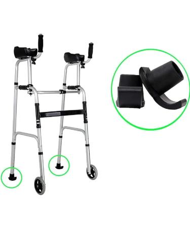 Walker Ski Glides for 1 18 Inch Tubes - Easy Glide Coaster Skis for Medical Walkers - Heavy Duty Black Skis (2) - Buy Online on GoSupps.com