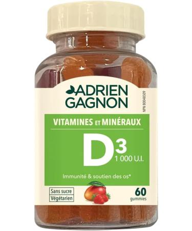 Adrien Gagnon - Sugar Free Vitamin D3 1000IU Gummies - Buy Online on GoSupps.com