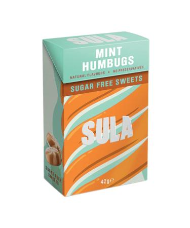 20 x Sula Mint Humbugs Sugar Free Sweets 42g