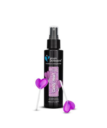 GROOM PROFESSIONAL Valentines Candy Heart Dog Cologne Spray - Dog Perfume Spray - Dog Spray for Smelly Dogs - Sweet and Floral Fragrance for Pets - Perfect for Between Washes 100ml 100 ml (Pack of 1)