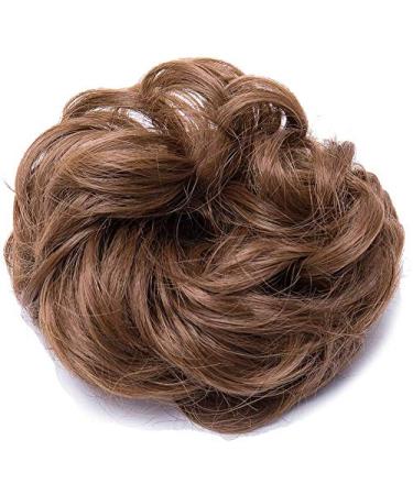 SEGO Hair Extensions - Light Brown Wavy Hair Tie Updo Bun | Voluminous Real Hair 40g - International Shipping - Buy Online on GoSupps.com