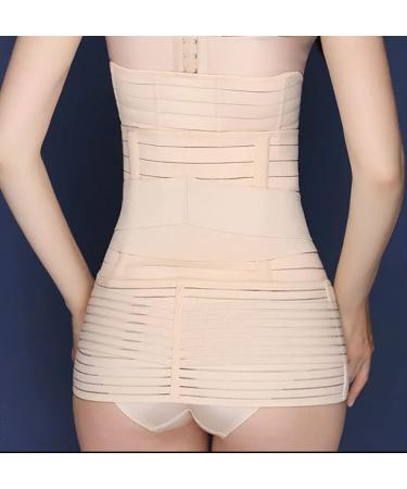 BIONICORE 3-in-1 Postpartum Belly Band Abdominal Binder Support - Pregnancy Recovery Belt for C Section - Body Shaper - Beige, Size L - Buy Online on GoSupps.com
