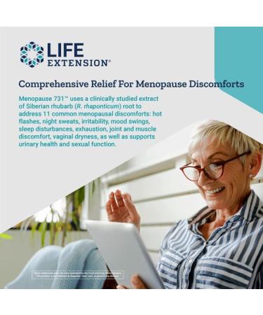 Life Extension Menopause 731 - Comprehensive Menopause Relief - 30 Vegetarian Tablets - Buy Online on GoSupps.com