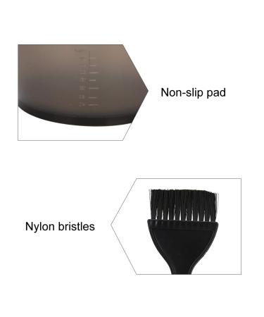 5 Piece Hair Dye Brush Set | Hair Coloring Kit with Mixing Bowl | Black Hair Dye Brushes for Salon Use - Buy Online on GoSupps.com